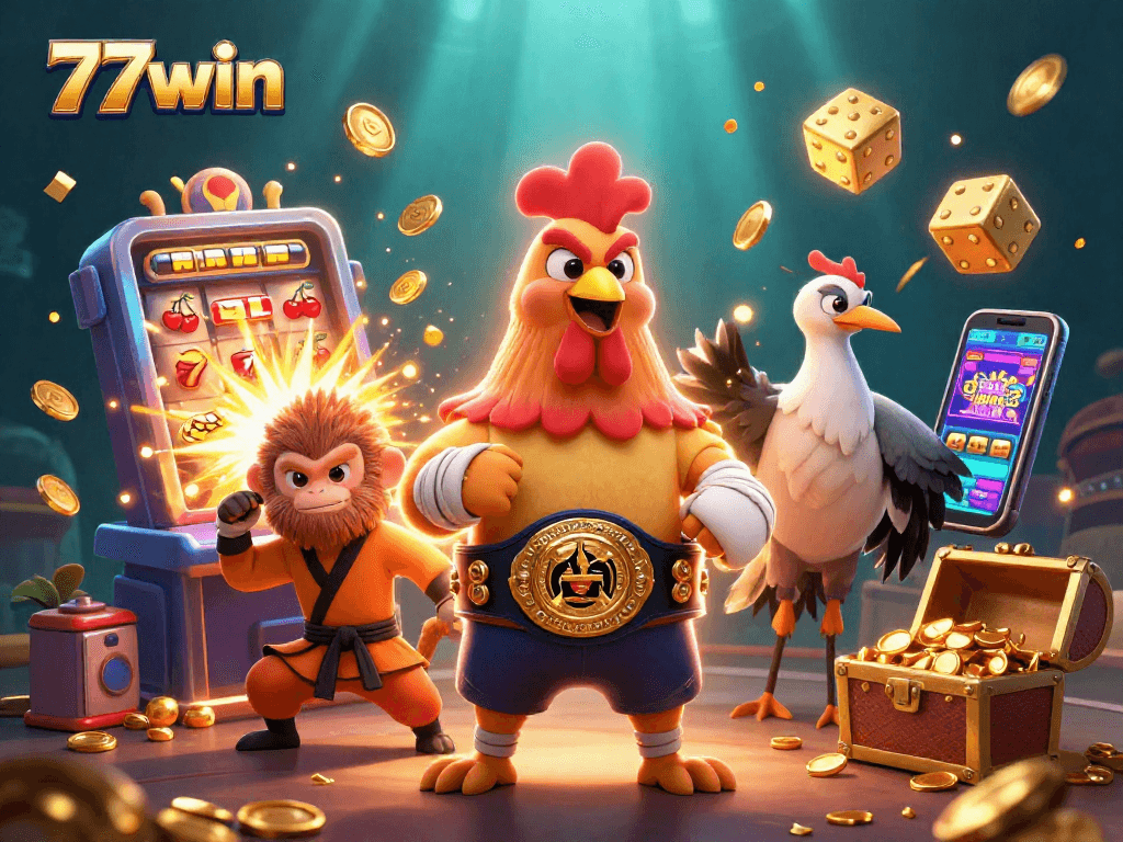 Experience thrilling gameplay at 77win with vibrant casino graphics and dynamic gaming elements.