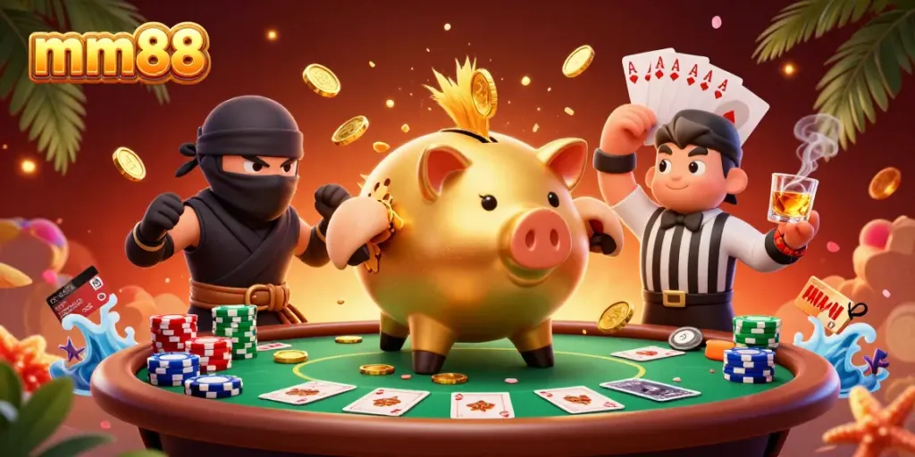 Experience exciting gameplay at mm88 with a vibrant casino scene featuring dynamic characters and rich visuals.