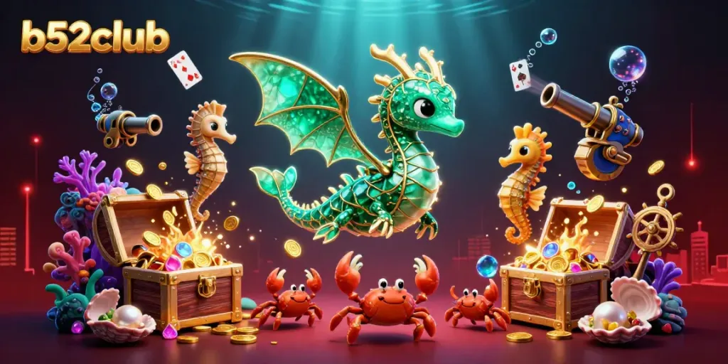Experience thrilling gameplay with b52club's vibrant sea dragon and treasures