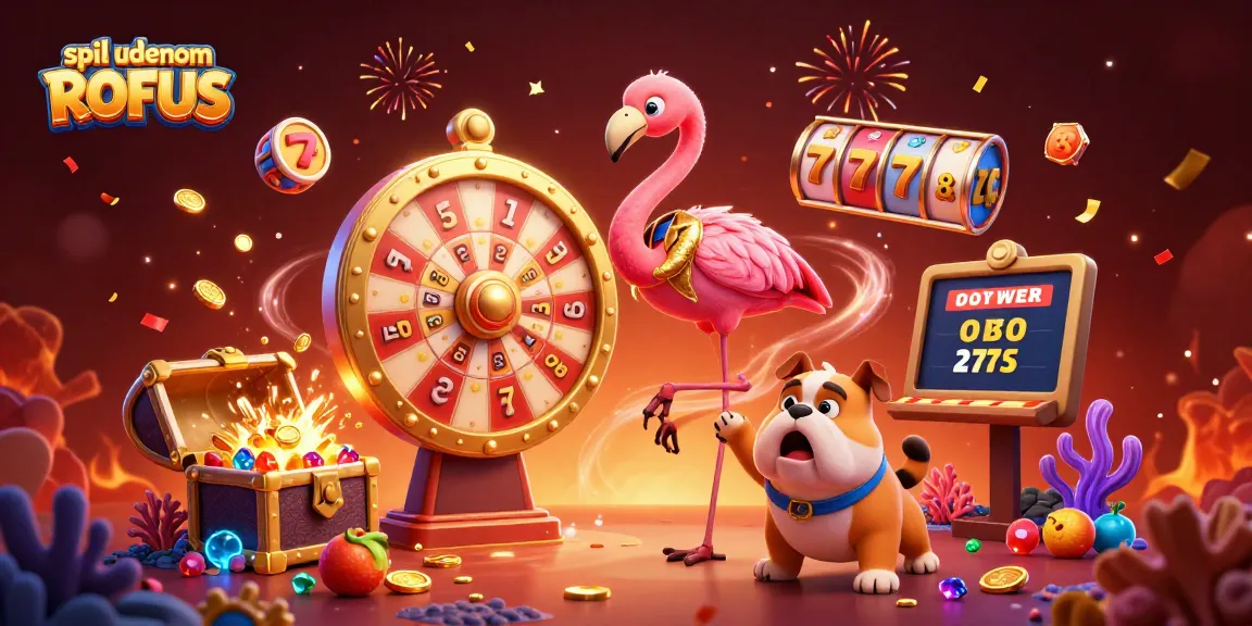 Engage in thrilling gameplay at spil uden om ROFUS with vibrant casino elements and energetic characters!