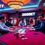 Exciting gameplay at 368BET casino with vibrant poker chips and roulette wheel.