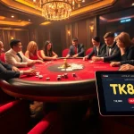 Engaged players at a poker table experience excitement with https://tk88t.org/ casino visuals and colorful chips.