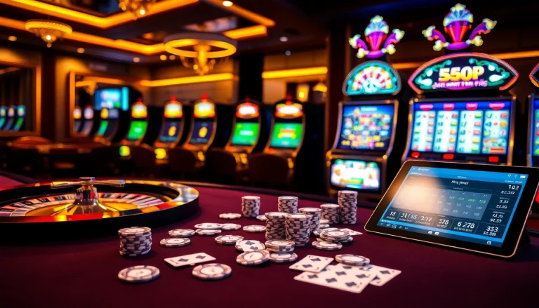 A professional gambler placing bets at an S8 casino table featuring poker chips and cards.