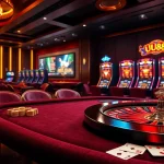 Experience thrilling betting at UU88 with vibrant casino tables and vivid slot game displays.
