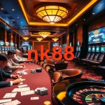 Experience the thrill of nk88 bio with vibrant casino visuals showcasing high-stakes gambling action.
