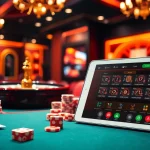 DOLA789 casino gaming experience with professional dealer, poker chips, and thrilling ambiance.