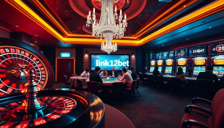 Join the action at the casino with engaging link 12bet and vibrant gaming options like poker, roulette, and slots.