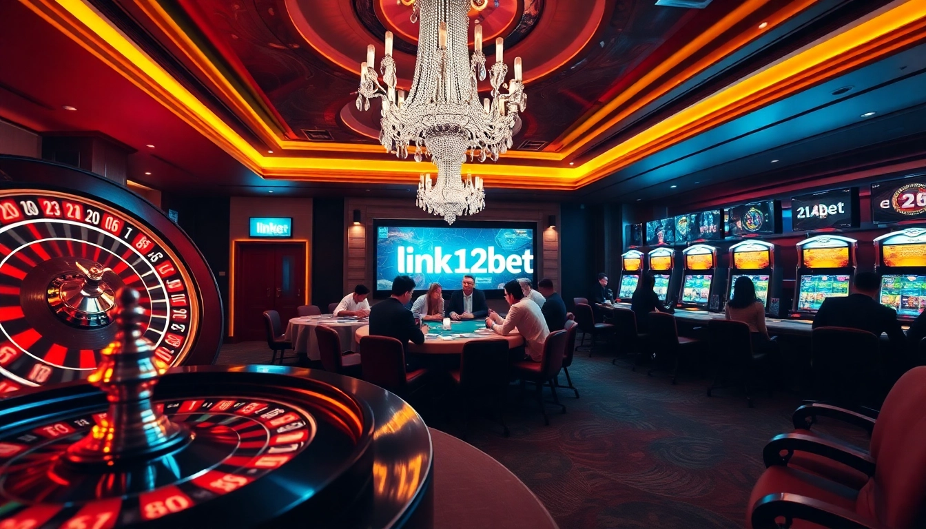 Join the action at the casino with engaging link 12bet and vibrant gaming options like poker, roulette, and slots.