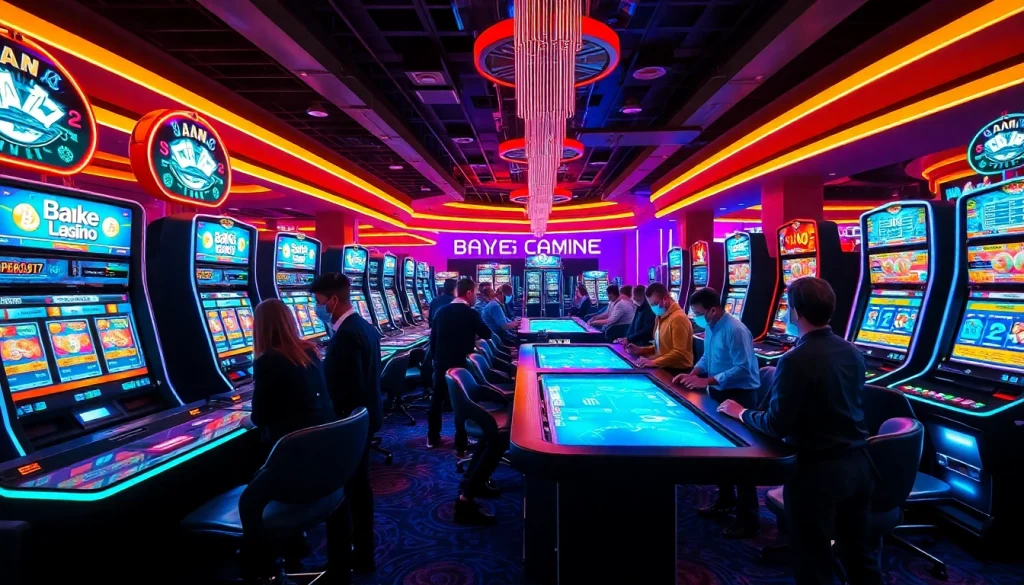Vibrant view of meilleur casino crypto 2026, showcasing exciting gaming technology and atmosphere.