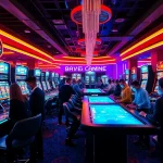 Vibrant view of meilleur casino crypto 2026, showcasing exciting gaming technology and atmosphere.