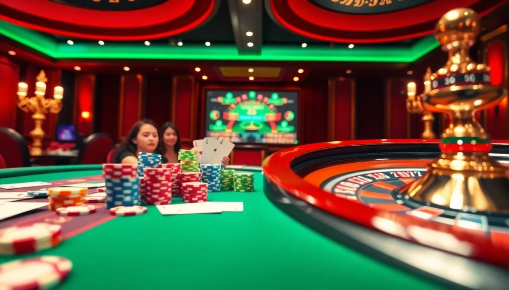 Players experiencing the thrill of online gambling and winning opportunities at VSWIN casino.