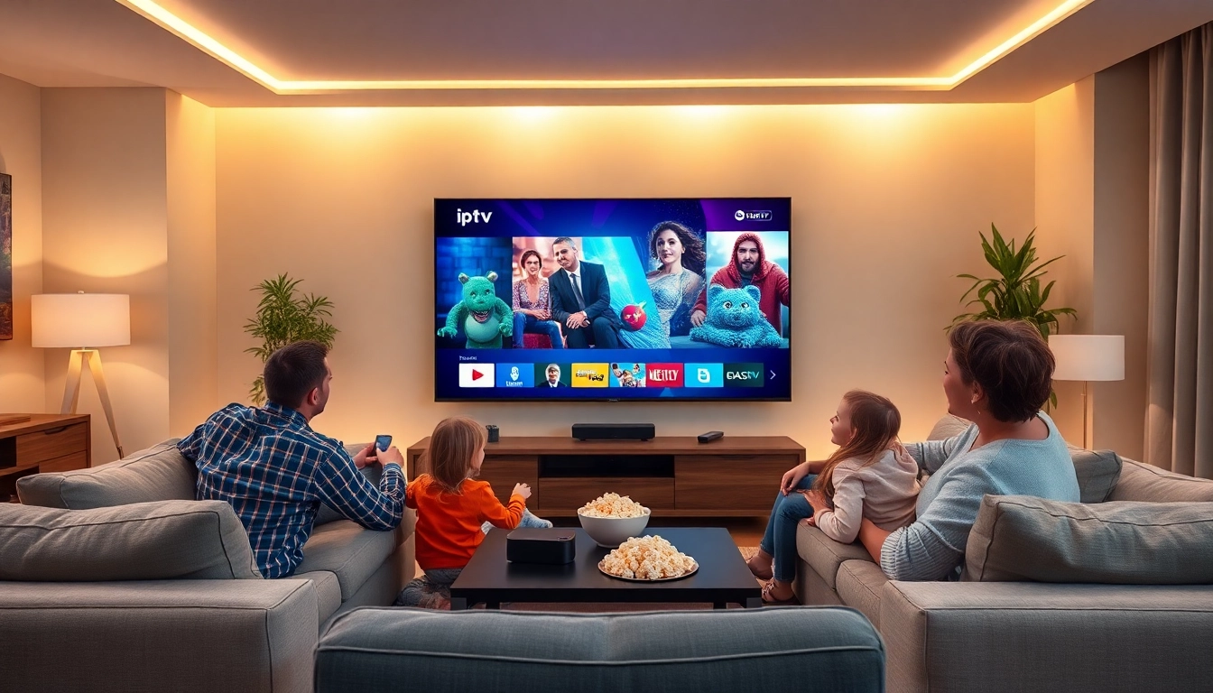 Vivez le Meilleur Abonnement IPTV 4K en France avec une famille profitant du streaming en haute définition.
