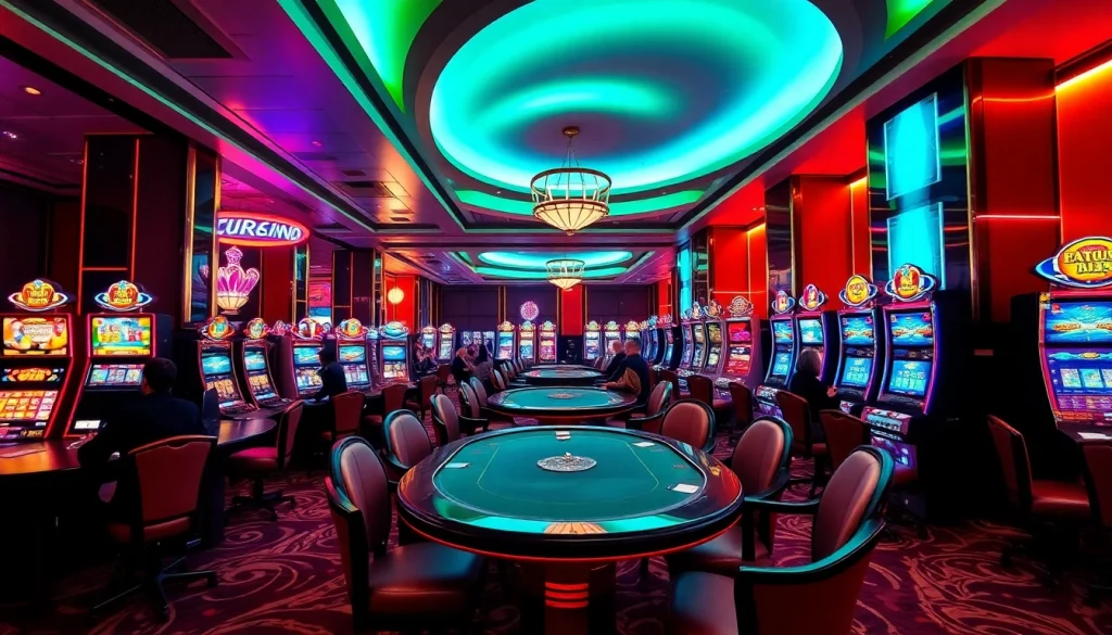 Gamer enjoying the exhilarating experience of casino en ligne francais with vibrant gaming options.