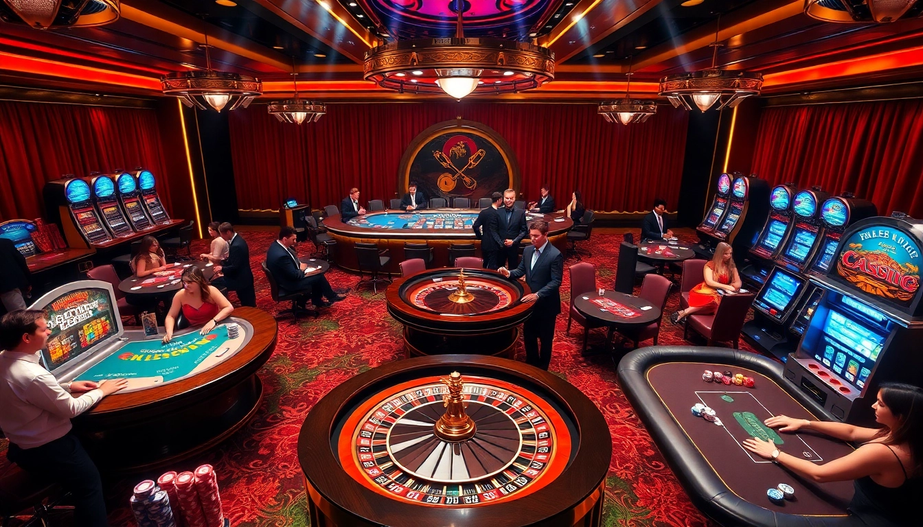 Experience high-stakes gaming action at https://s8net.com/ with roulette, vibrant poker tables, and glamorous casino ambiance.