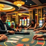 Découvrez le casino en ligne argent réel avec des joueurs engagés au blackjack dans un cadre animé.