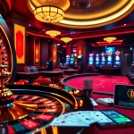 Experience casino crypto excitement with vibrant poker tables, roulette wheels, and dynamic digital gaming.