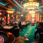 Experience the excitement at the meilleur casino en ligne français with vibrant gaming tables and eager players.