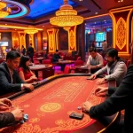 Experience the excitement of tai xiu online gambling with colorful dice and vibrant casino tables.