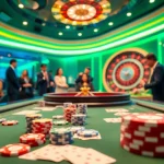 Excited players engaging in high-stakes games at gg88.com casino tables.