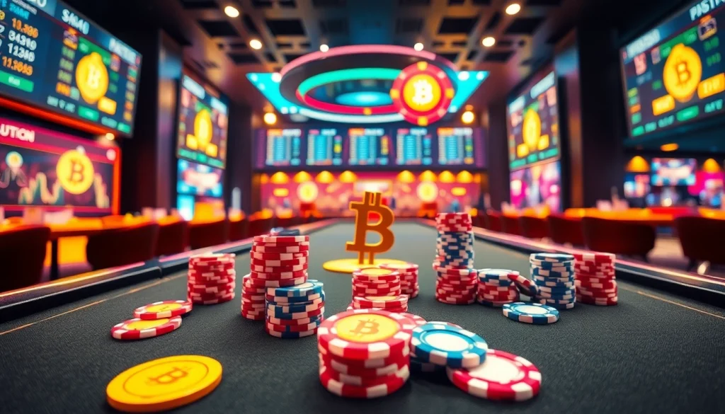 Découvrez des jeux de casino en ligne Bitcoin avec des éléments graphiques animés captivants.