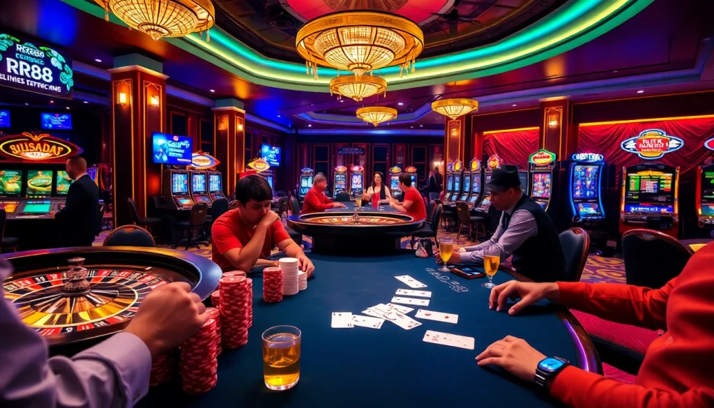 Experience high stakes at https://rr88me.com/ with vibrant casino tables and thrilling games.