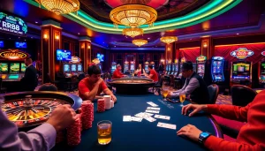 Experience high stakes at https://rr88me.com/ with vibrant casino tables and thrilling games.