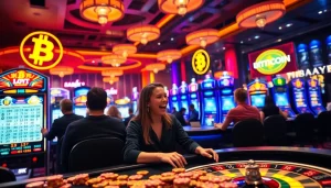 Jouez à des jeux passionnants dans un Bitcoin casino moderne avec des joueurs engagés.