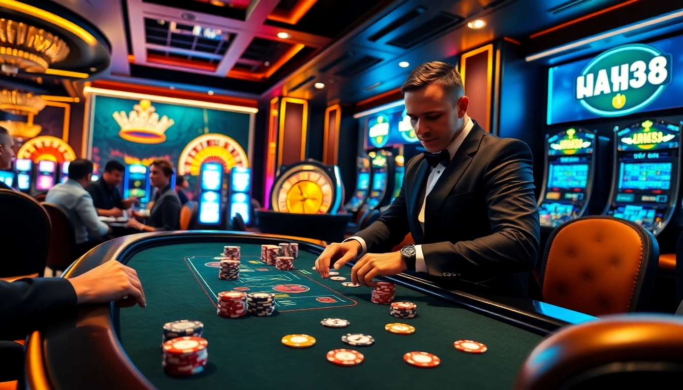 Experience thrilling gameplay at Hay88 with vibrant poker action and luxurious casino atmosphere.