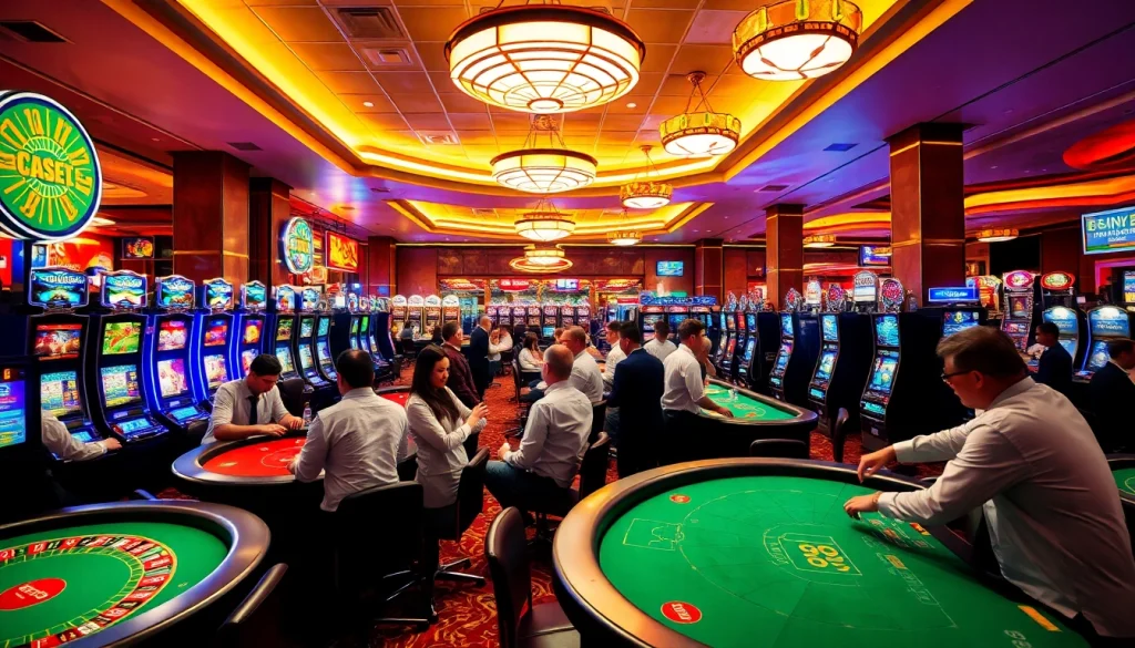 Jouez à des jeux de casino en ligne francais dans un cadre vibrant et engageant.