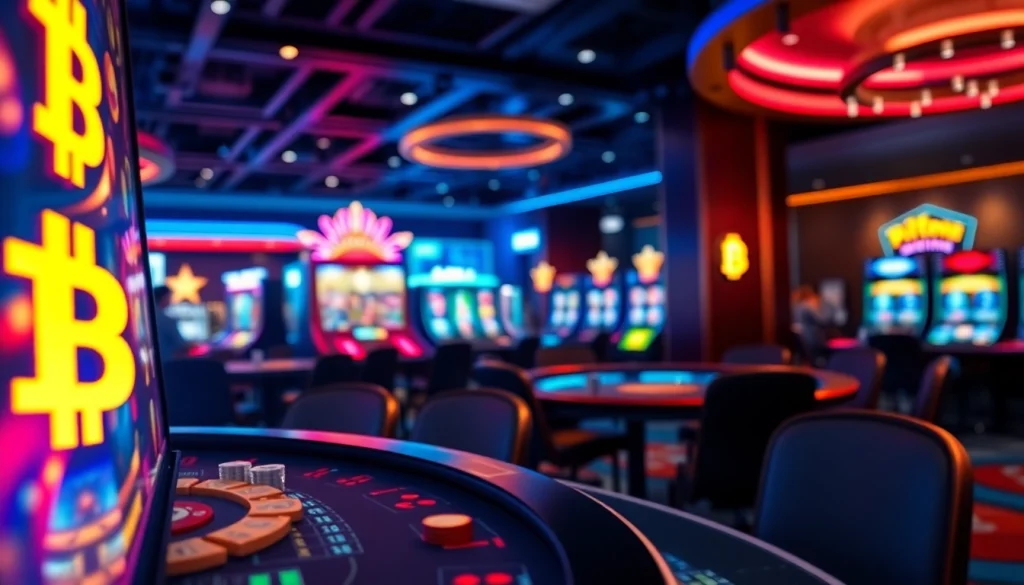 Découvrez des jeux dans un casino en ligne Bitcoin dynamique et moderne.
