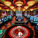 Players enjoying thrilling games at QQ88 COM casino floor with vibrant atmosphere.