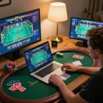 Participer à une session de jeu de poker en ligne casino en ligne France à domicile.