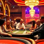 Jouer à des jeux de casino en ligne en France dans une atmosphère animée et stylée.