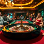 Jouer à des jeux sur un casino en ligne France avec une ambiance excitante et des couleurs vives.