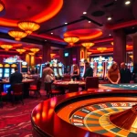 Casino Belgique: Players engaged in exciting games in a vibrant casino setting.