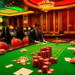 Experience exciting online gambling at https://68vip.bio/ with a vibrant casino scene featuring enthusiastic players and classic games.