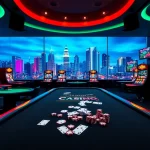 Gérer le jeu au casino en ligne France légal avec des éléments de poker et de lumière luxueuse.