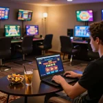 Engaging online gaming session on okfun platform, showcasing thrilling casino gameplay.