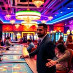Meilleurs casino sans verification avec des joueurs captivés autour des tables de jeu.