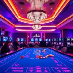 Expérience de jeu dynamique en casino crypto sans kyc avec ambiance moderne et joueurs engagés.