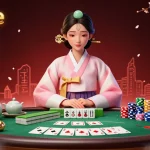 Experience thrilling gameplay at rr88me with a photorealistic casino illustration featuring poker elements and an elegant Asian woman.