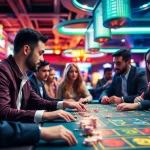 Casino en ligne retrait immédiat avec des joueurs gagnant dans une ambiance énergique.
