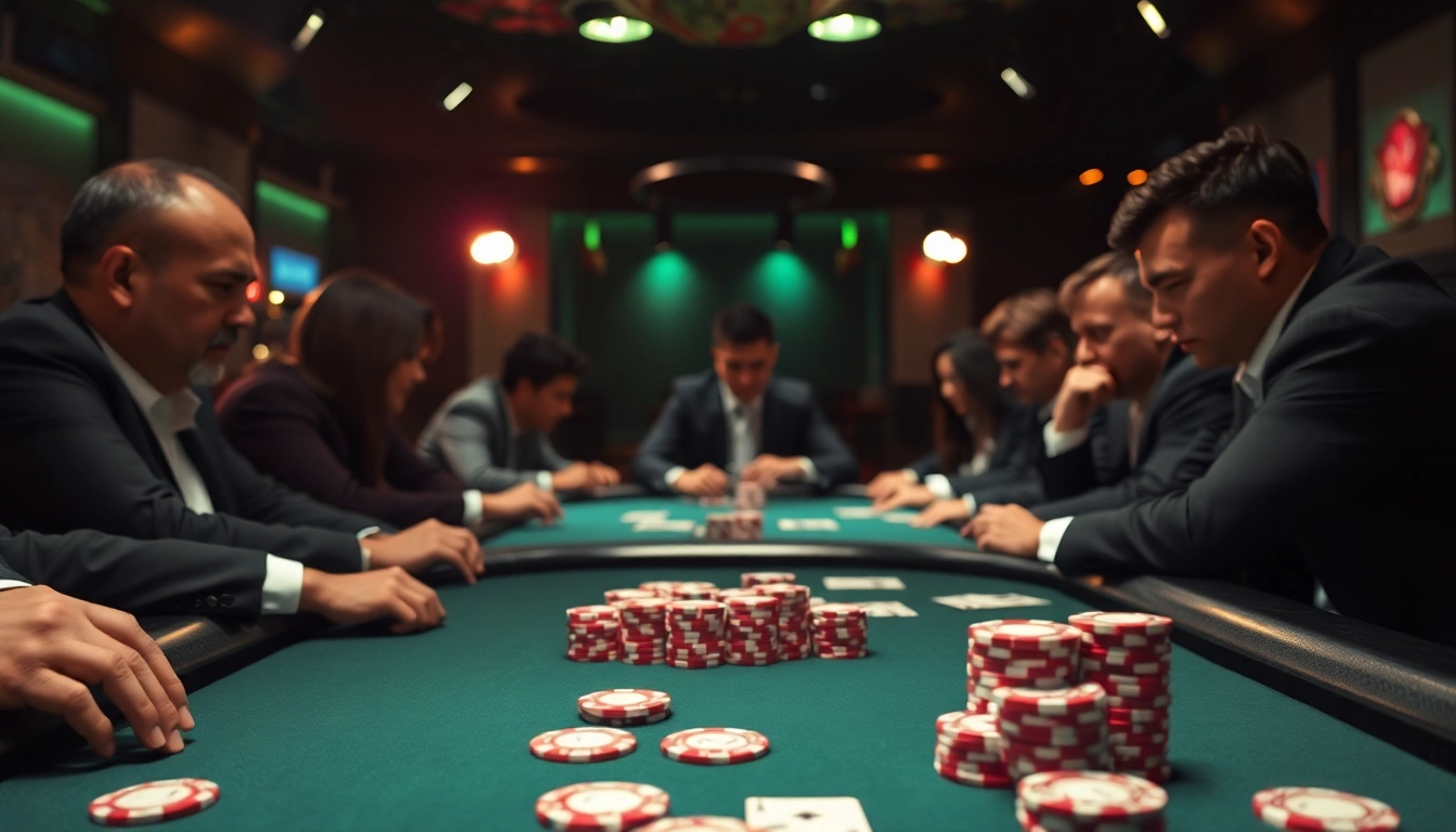 Coinpoker avis: A captivating poker scene showcasing intense players at a table. related image