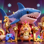 Win big with gg88 in a vibrant, dynamic casino-themed illustration featuring a golden hamster king and arcade elements.