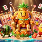 Experience the excitement of 88kbet with vibrant casino characters in a dynamic beach setting.