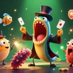 Engaging 'Phim mới' slot action featuring lively underwater creatures and gambling elements.