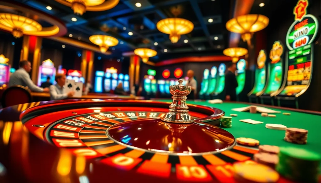Jouez à des jeux passionnants sur un casino en ligne moderne avec une ambiance vibrante.