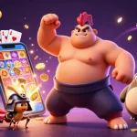 Jouez au casino en ligne avec notre illustration dynamique mettant en avant des personnages fascinants.
