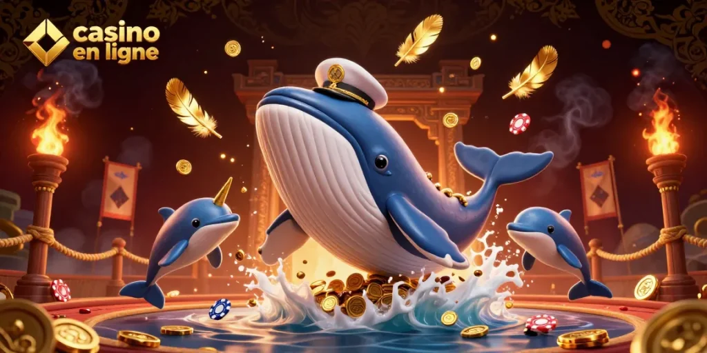 Profitez de l'ambiance du casino en ligne avec des illustrations captivantes et des personnages amusants.