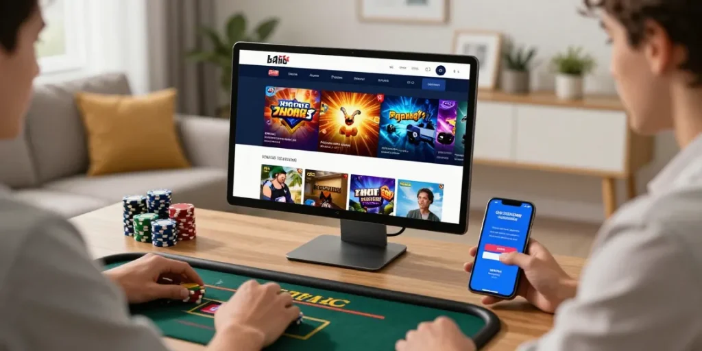 casino en ligne retrait instantané avec interface conviviale et joueur profitant de jeux en direct